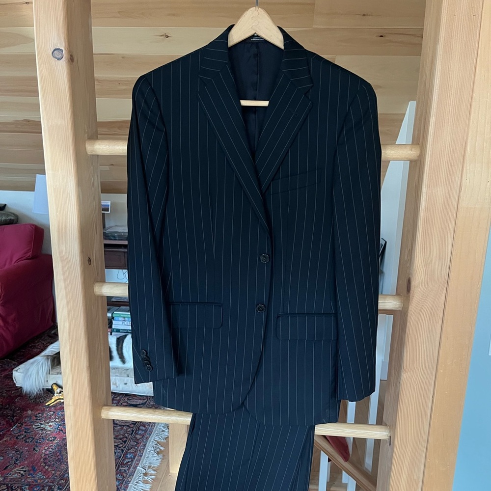 Men’s Suit- Joseph Abboud Charcoal Pinstripe